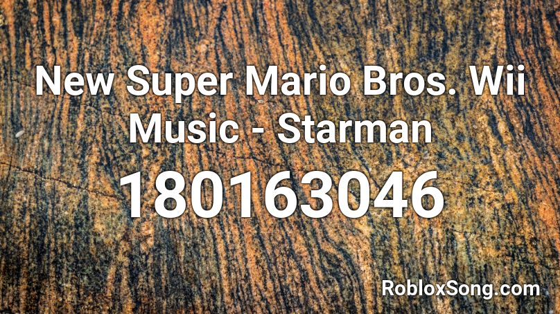 New Super Mario Bros. Wii Music - Starman Roblox ID
