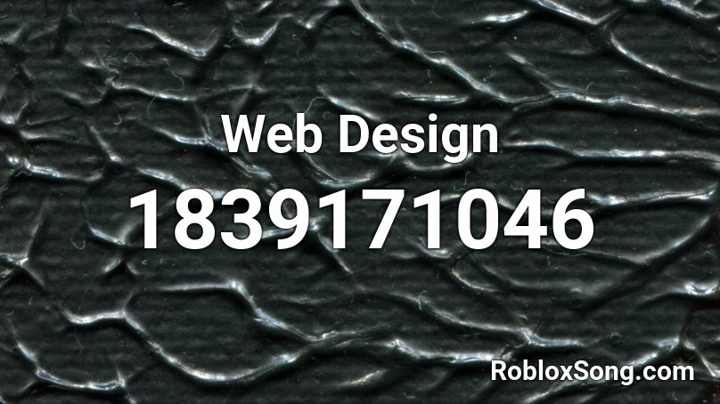 Web Design Roblox ID