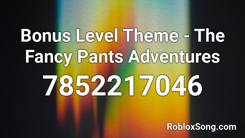 Bonus Level Theme - The Fancy Pants Adventures Roblox ID