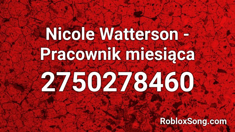 Nicole Watterson - Pracownik miesiąca Roblox ID