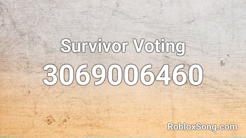 Survivor Voting Roblox ID