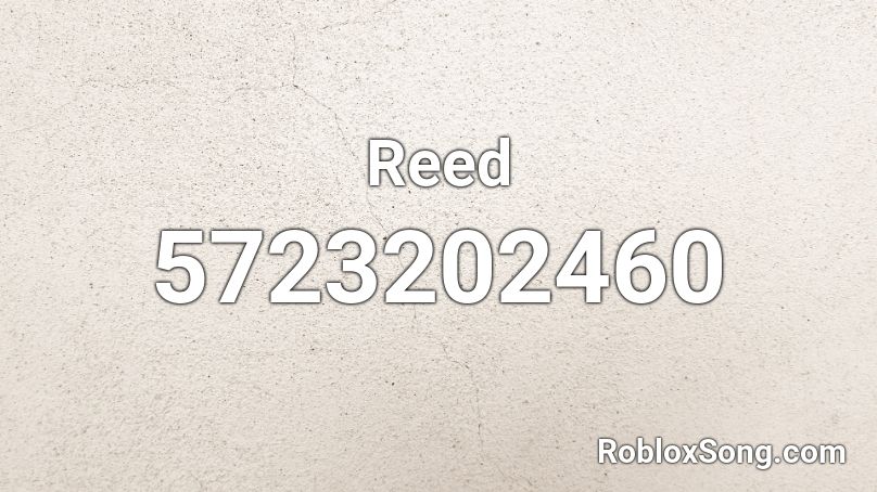 Reed Roblox ID