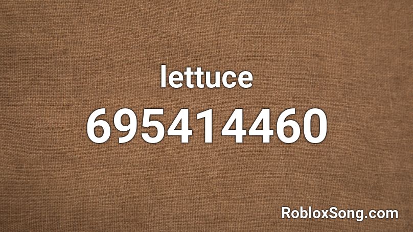 lettuce Roblox ID