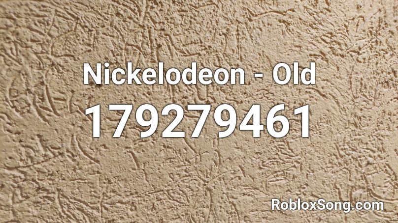 Nickelodeon - Old Roblox ID