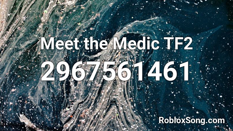 Meet the Medic TF2 Roblox ID