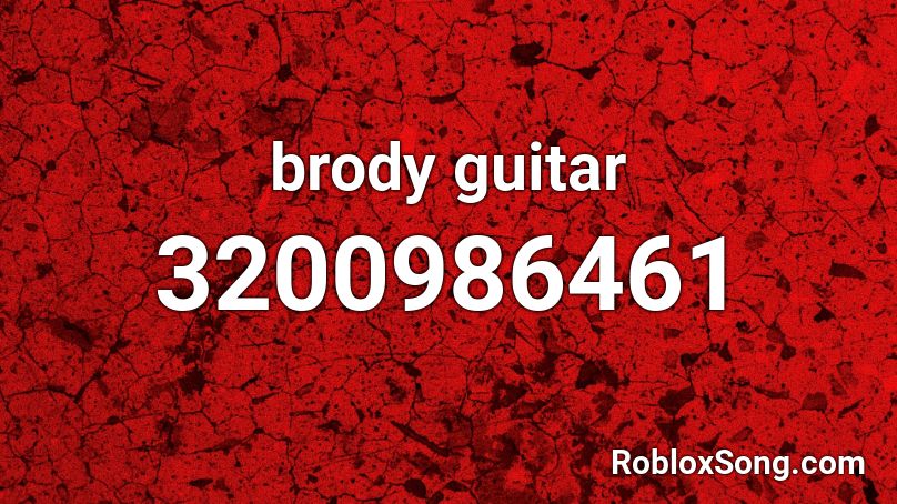 brody guitar Roblox ID