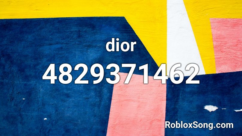 dior Roblox ID