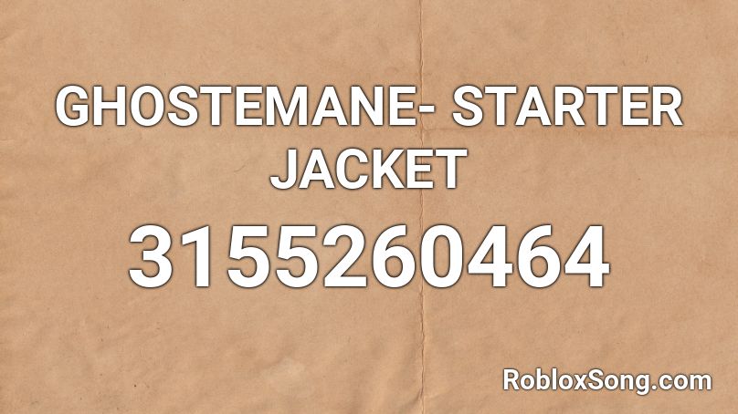 GHOSTEMANE- STARTER JACKET Roblox ID