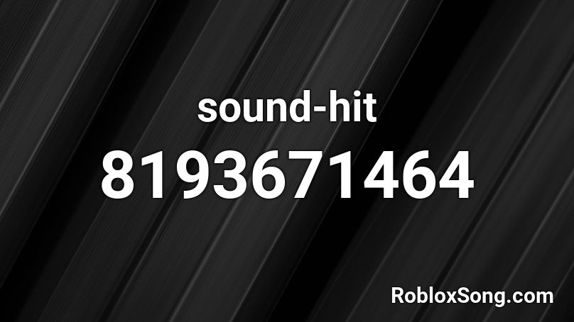 sound-hit Roblox ID