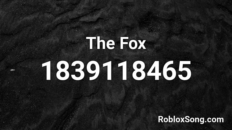 The Fox Roblox ID