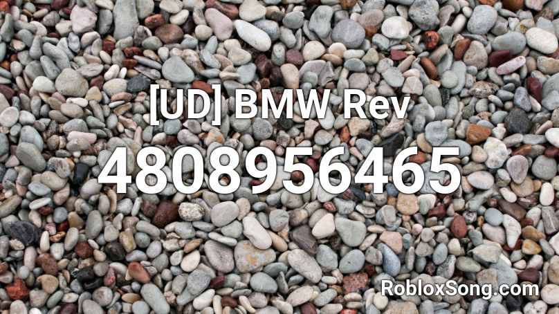[UD] BMW Rev Roblox ID