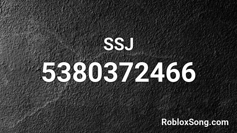 SSJ Roblox ID