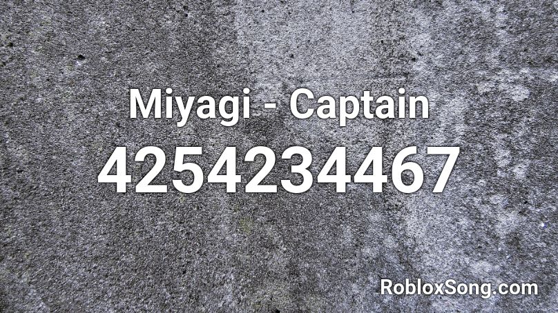 Miyagi - Captain Roblox ID
