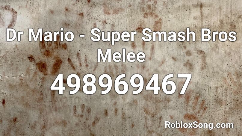 Dr Mario - Super Smash Bros Melee Roblox ID