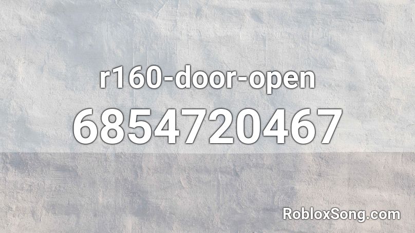 r160-door-open Roblox ID