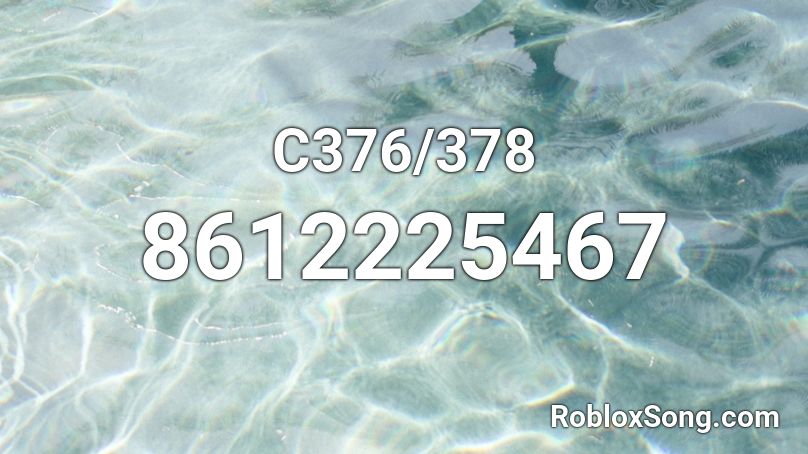 C376/378 Roblox ID