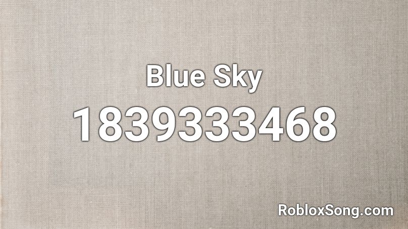 Blue Sky Roblox ID