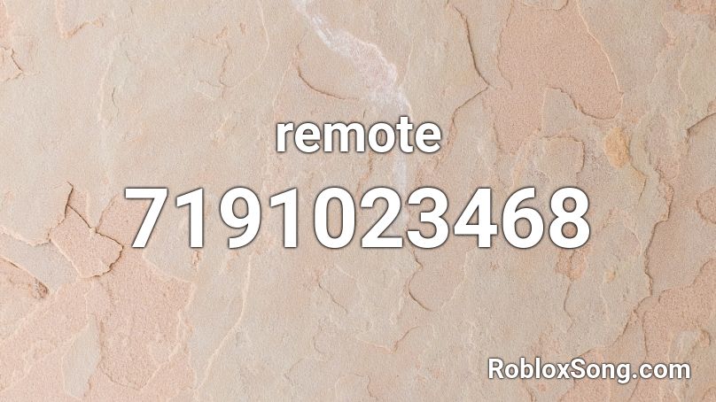 Kanye West - Remote Control Roblox ID