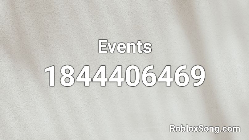 Events Roblox ID