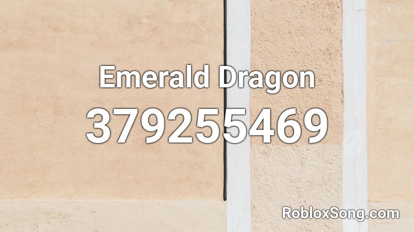 Emerald Dragon Roblox ID