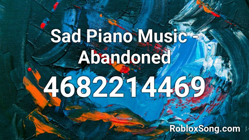 roblox sad piano music id