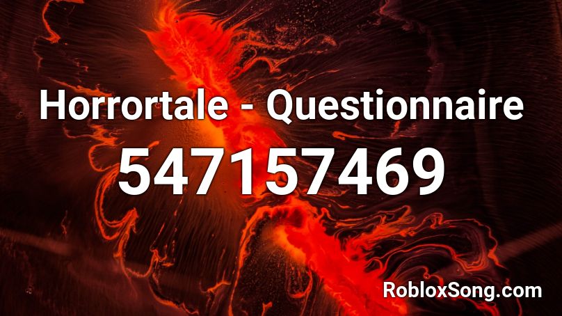 Horrortale - Questionnaire Roblox ID