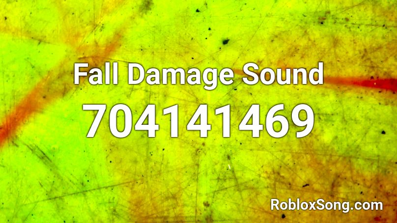 Fall Damage Sound Roblox ID