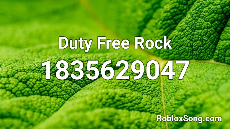 Duty Free Rock Roblox ID