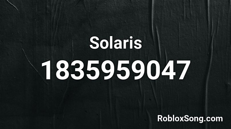 Solaris Roblox ID