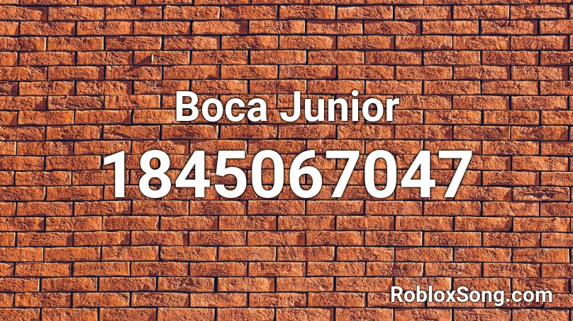 Boca Junior Roblox ID