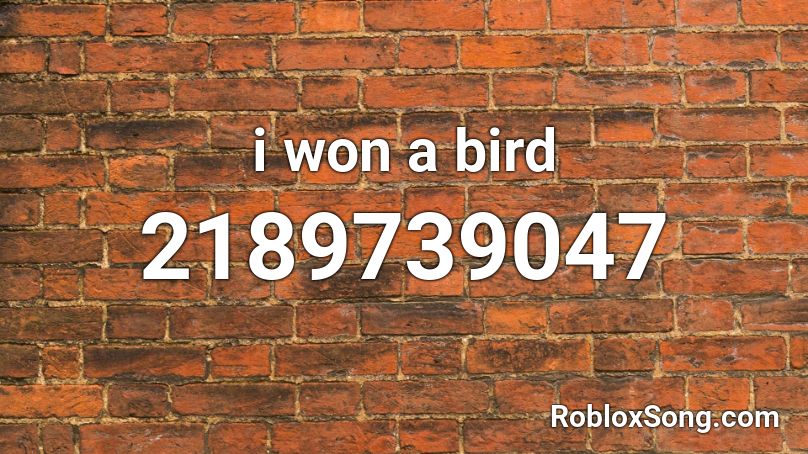 I Won A Bird Roblox Id Roblox Music Codes - brown bird roblox id