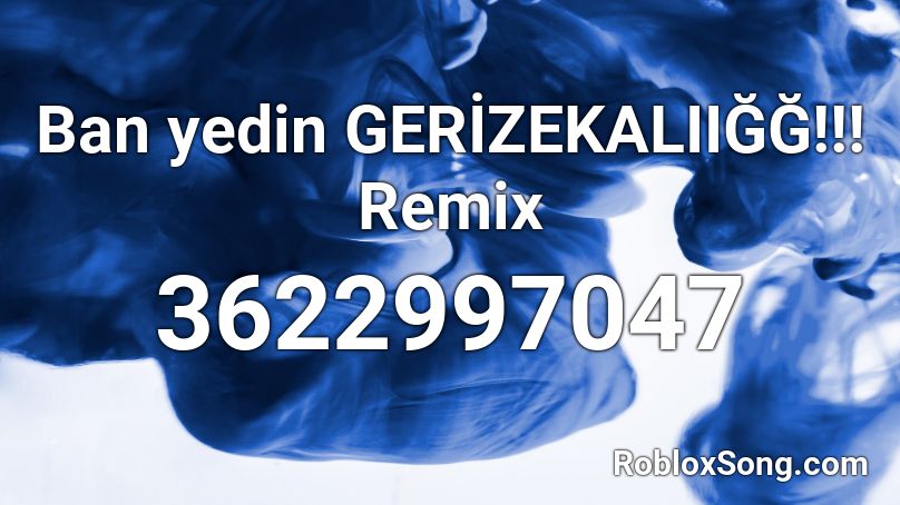 Ban yedin! Remix Roblox ID