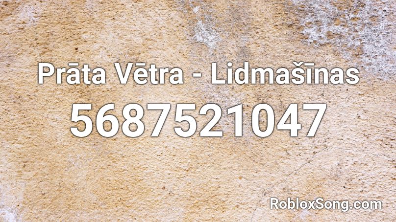 Pr#ta Vētra - Lidmašīnas Roblox ID