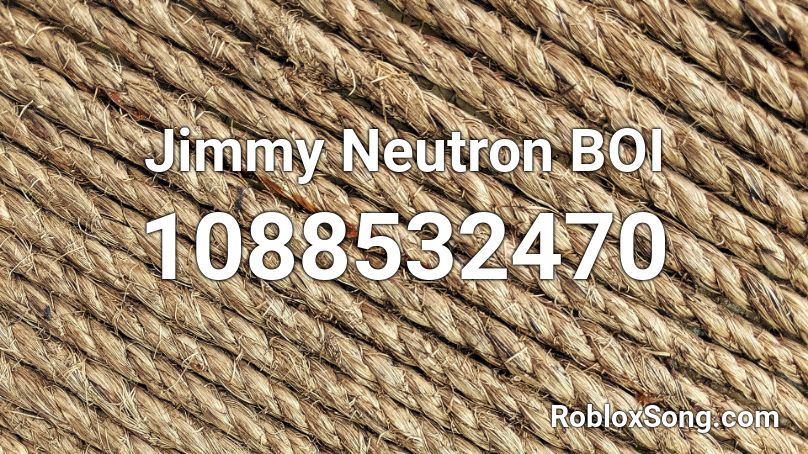 Jimmy Neutron BOI Roblox ID