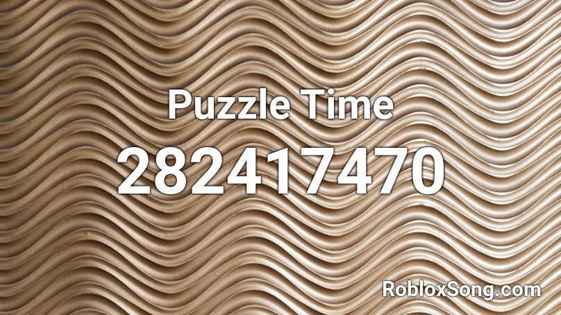 Puzzle Time Roblox ID