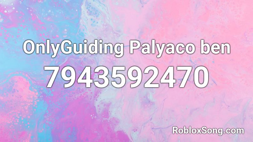 OnlyGuiding Palyaco ben Roblox ID