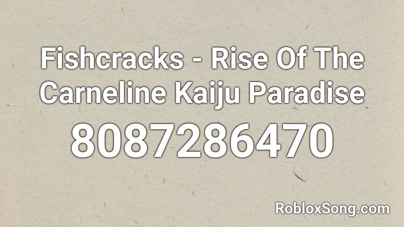 Fiskcracks-Slumber party (kaiju paradise ost) Roblox ID - Roblox music codes