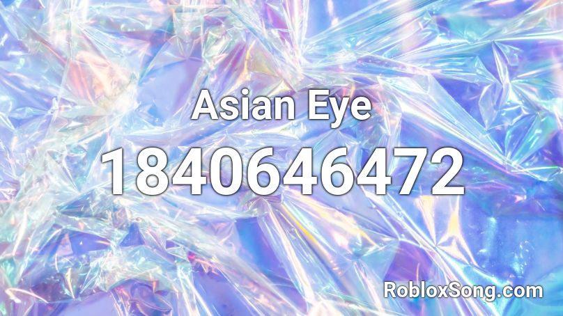 Asian Eye Roblox ID