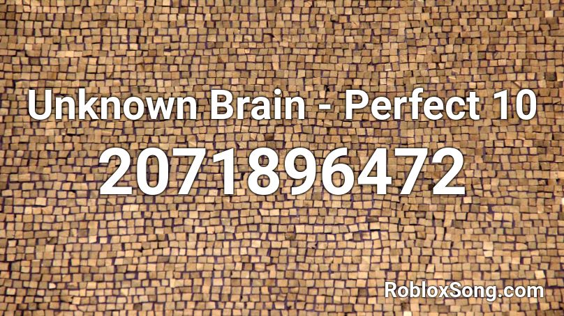 Unknown Brain Perfect 10 Roblox Id Roblox Music Codes - perfect 10 roblox id