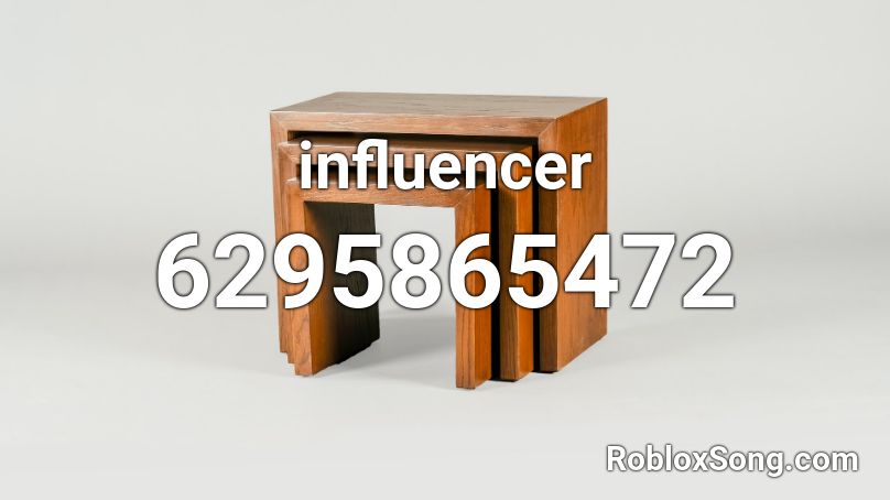 influencer Roblox ID