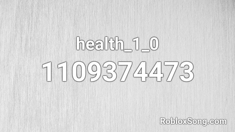 health_1_0 Roblox ID