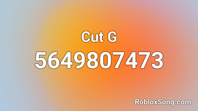 Cut G Roblox ID