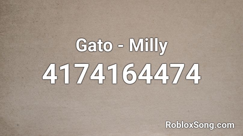 Gato - Milly Roblox ID