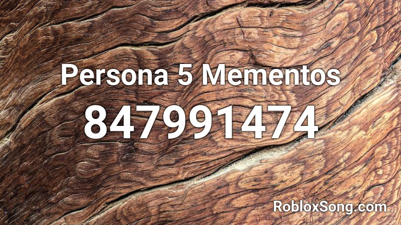Persona 5 Mementos Roblox ID