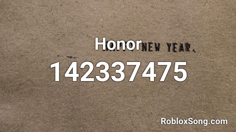 Honor Roblox ID