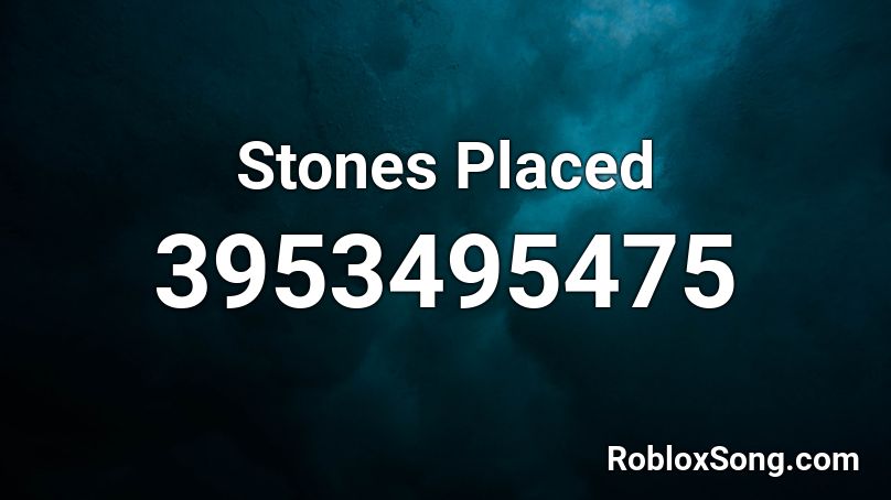 Stones Placed Roblox ID