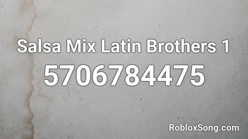 Latin Music Roblox Id