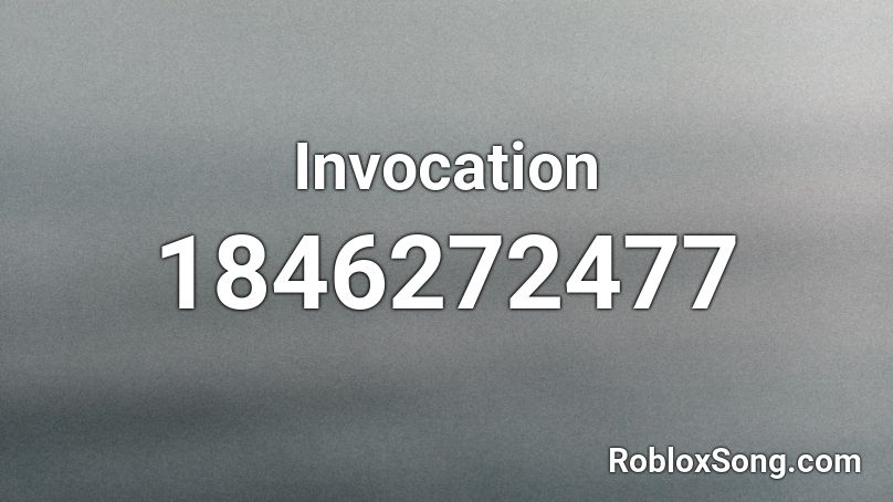 Invocation Roblox ID
