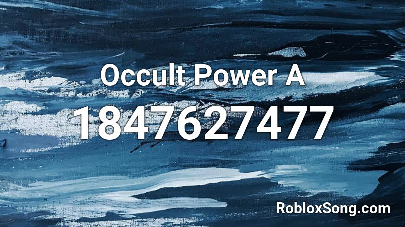 Occult Power A Roblox ID