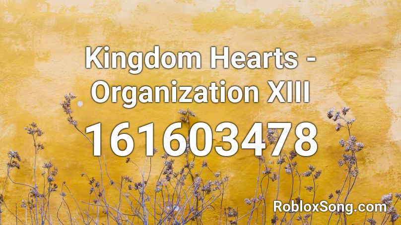 Kingdom Hearts - Organization XIII Roblox ID